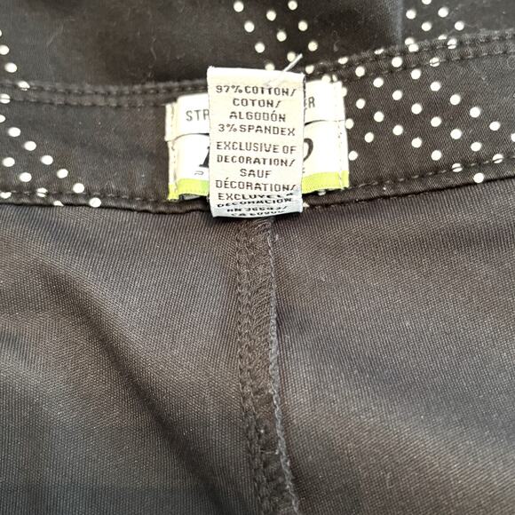 Izod Performance X Wms 10 Black White Diamond Dot Pattern Skort Athleisure - Picture 7 of 9